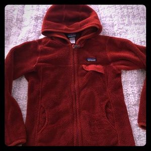 HTF Patagonia Red Re Tool Hooded Jacket Sweater